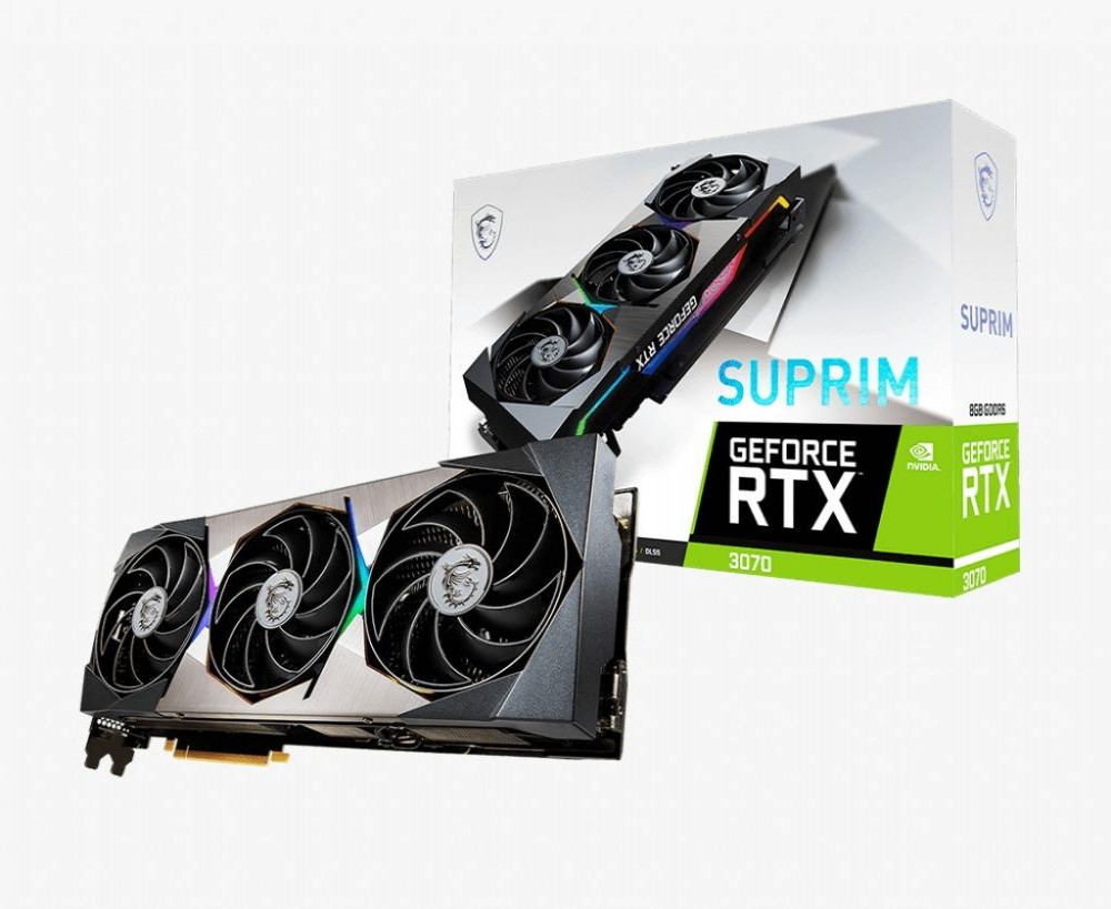 Placa de Video  8GB EXP. GF-RTX3070 MSI SUPRIM 912-V390-443