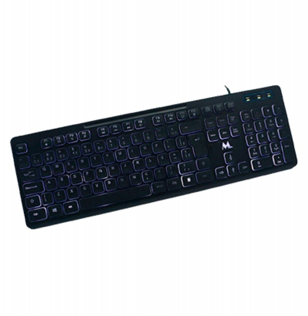 Teclado USB Mtek KB7269L Espanhol Backlight