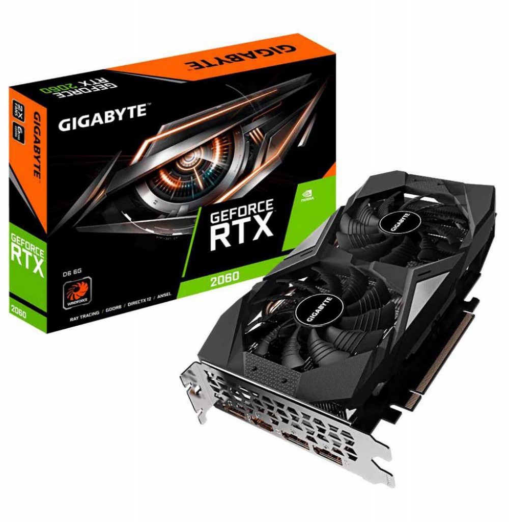 Placa de Vídeo 6GB EXP. GF-RTX2060 Gigabyte