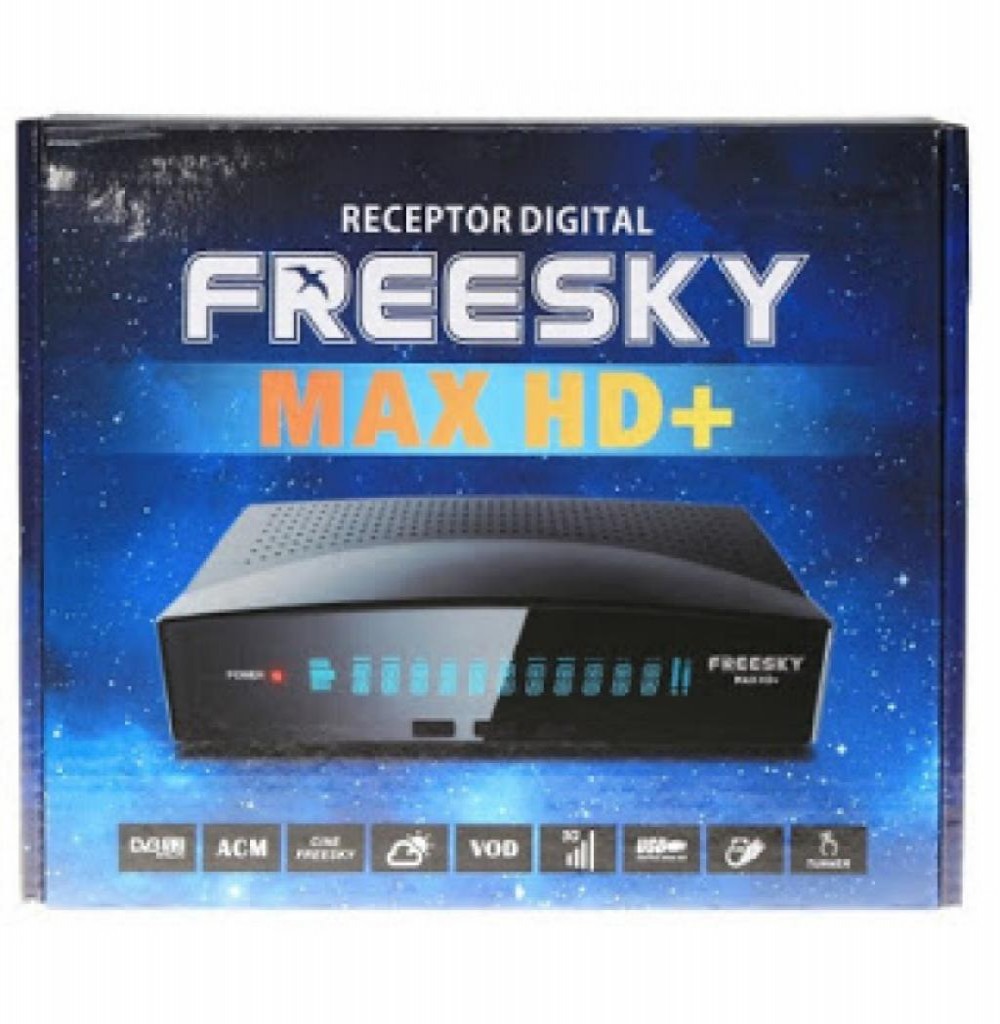 Receptor Digital Freesky Max HD Plus Azul