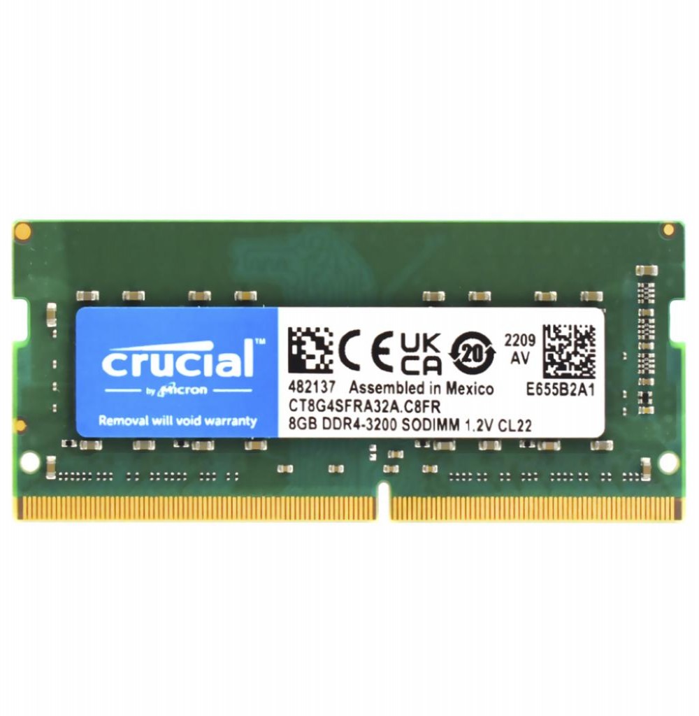 Memoria Para Notebook DDR4  8GB 3200 CRUCIAL CT8G4SFRA32A