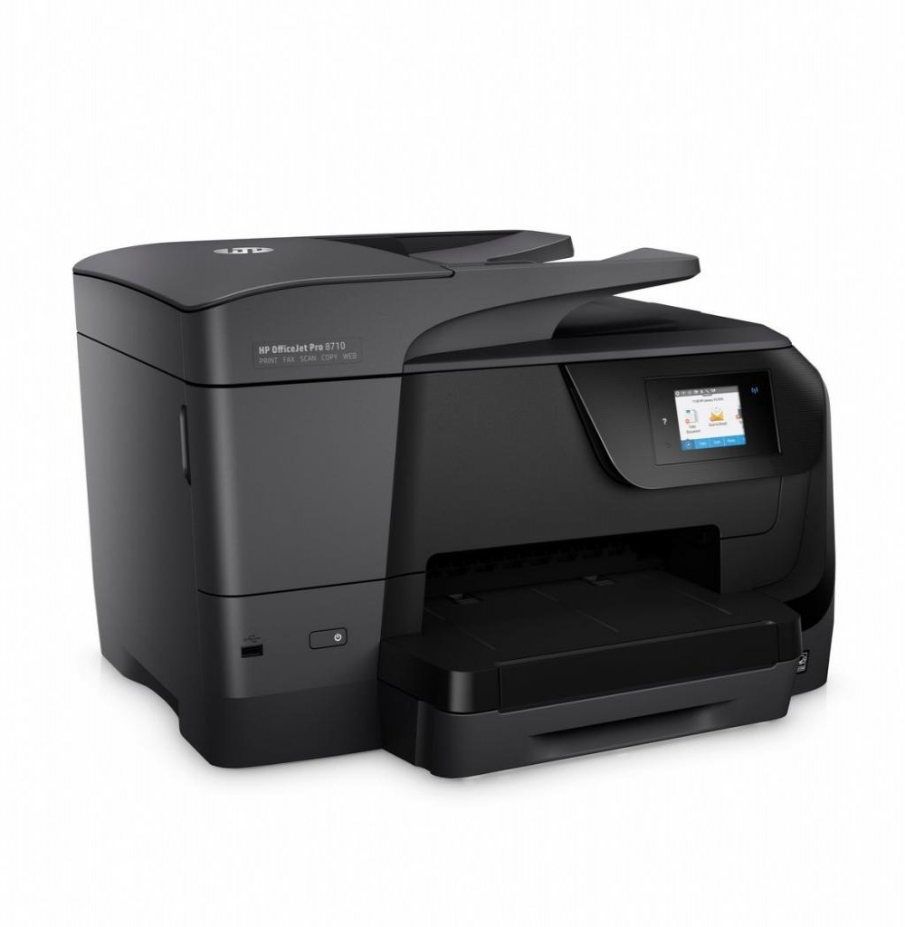 Impressora Multifuncional HP Officejet Pro 8710 4 em 1 com Wi-Fi Bivolt - Preta