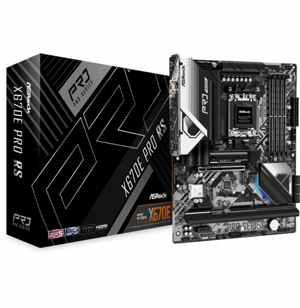 Placa Mae AMD (AM5) ASROCK X670E PRO RS WIFI DDR5