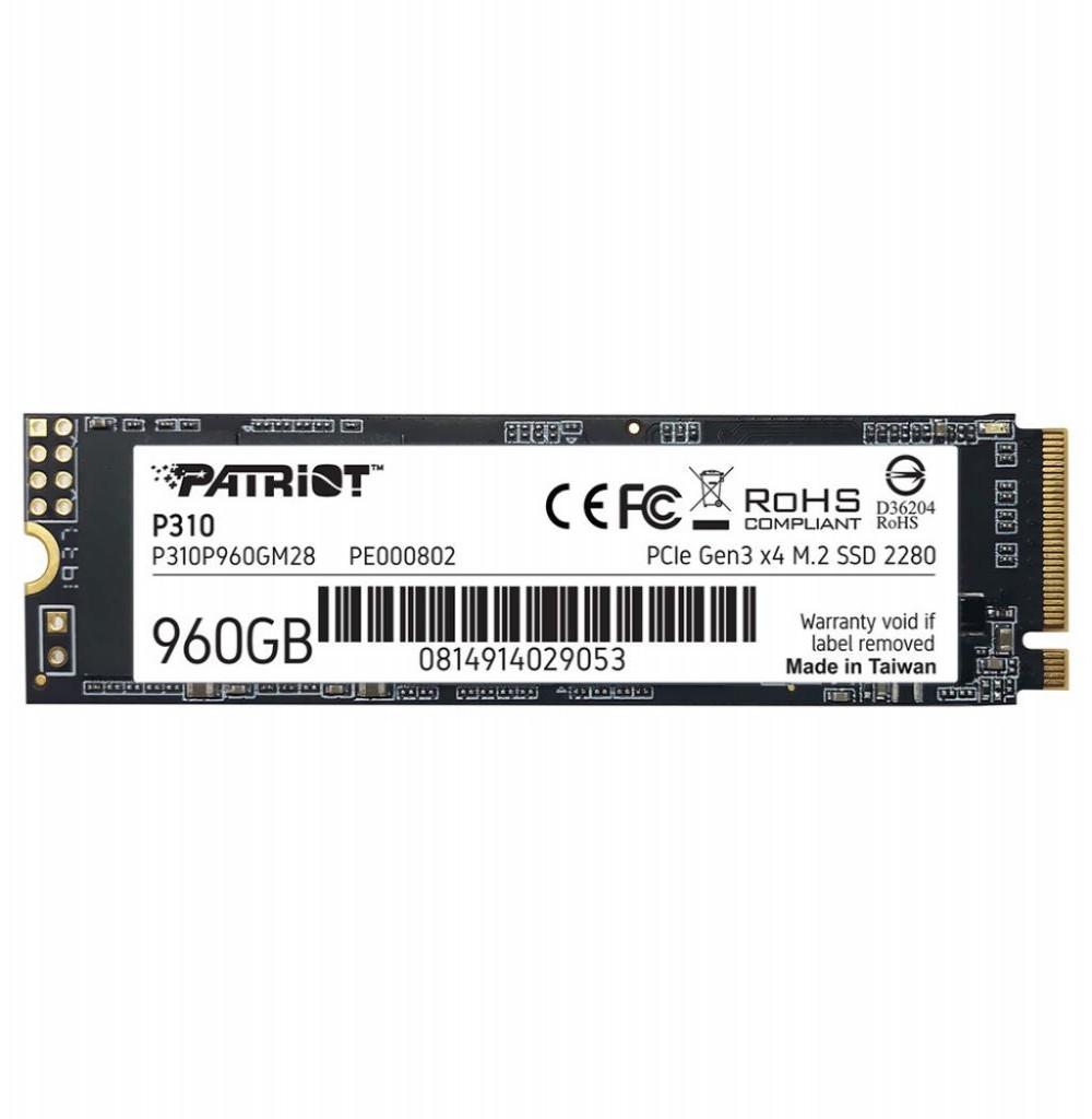 HD SSD M.2  960GB PATRIOT P310P960GM28 NVME
