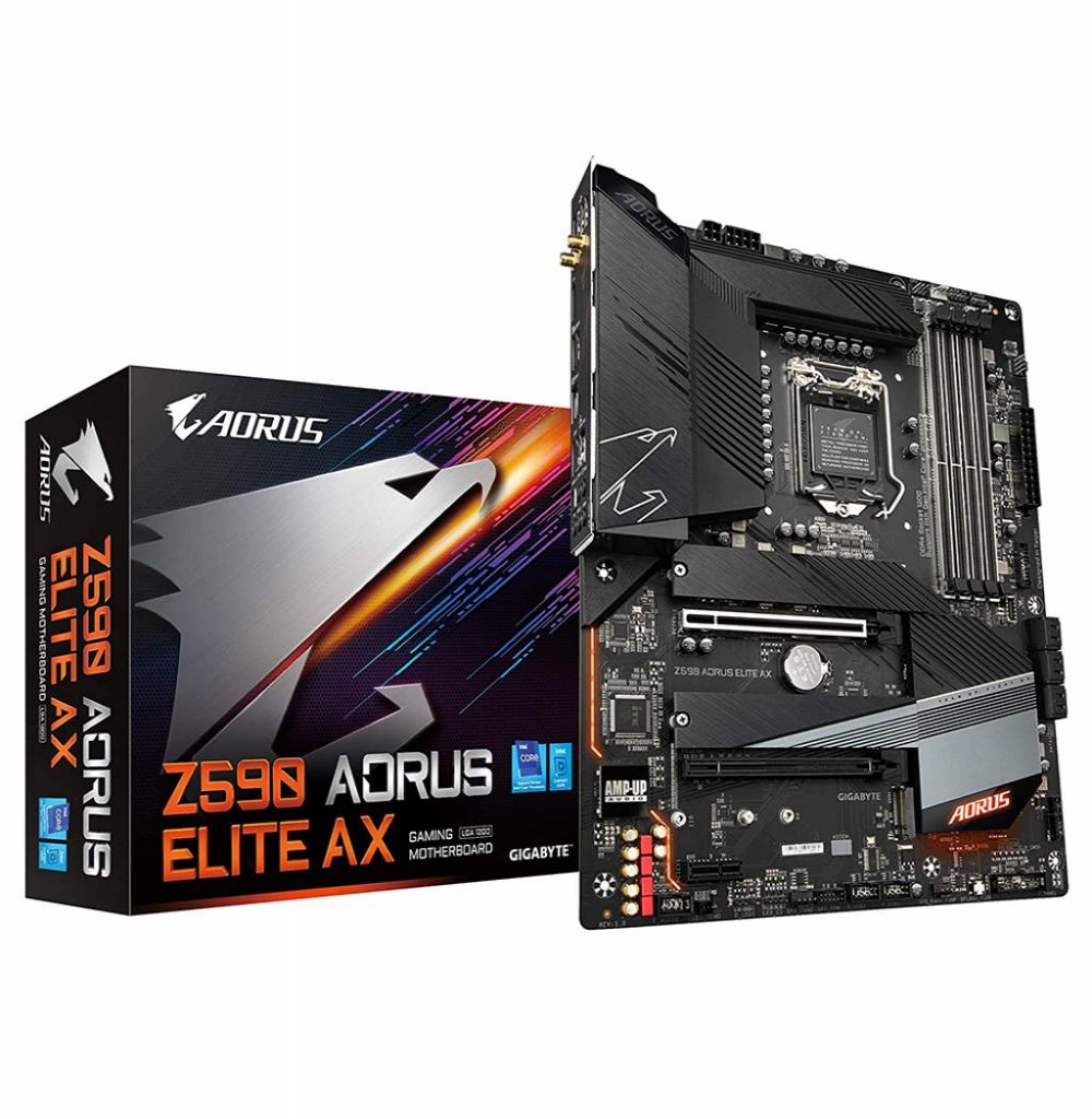 Placa Mae Intel (1200) Gigabyte Z590 Aorus Elite AX