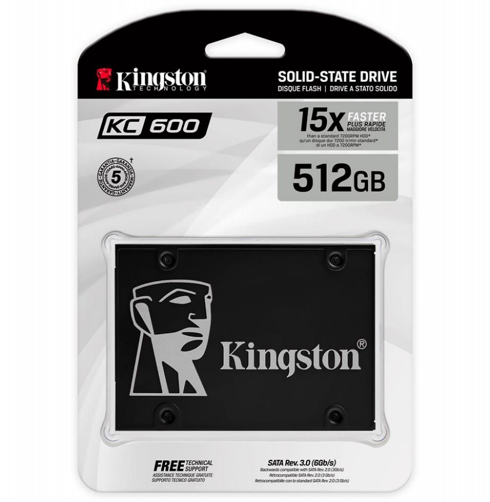 HD SSD SATA3  512GB 2.5" KINGSTON KC600