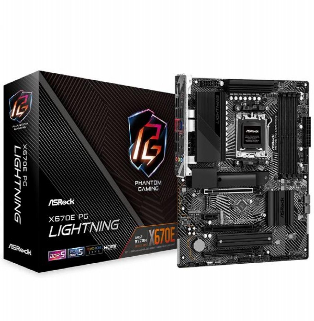 Placa Mae AMD (AM5) ASROCK X670E PG LIGHTNING DDR5