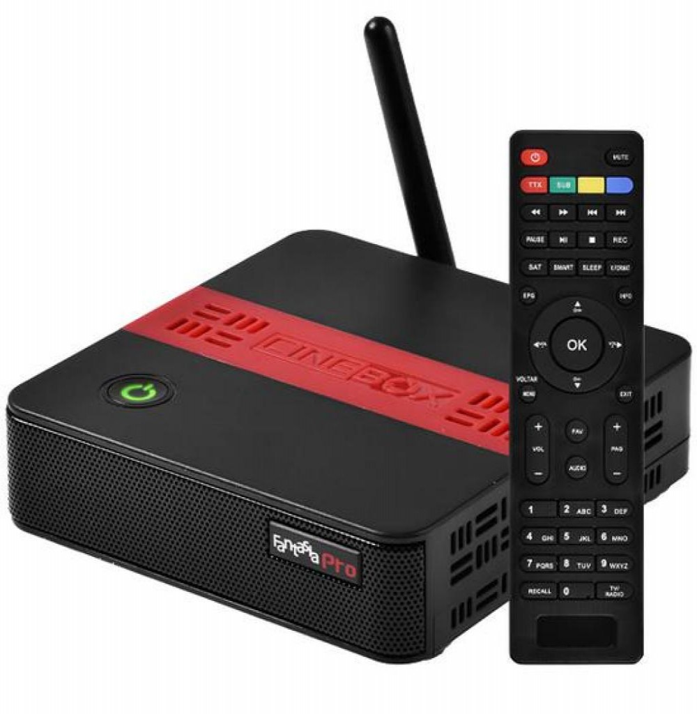 Receptor Digital Cinebox Fantasia Pro Preto