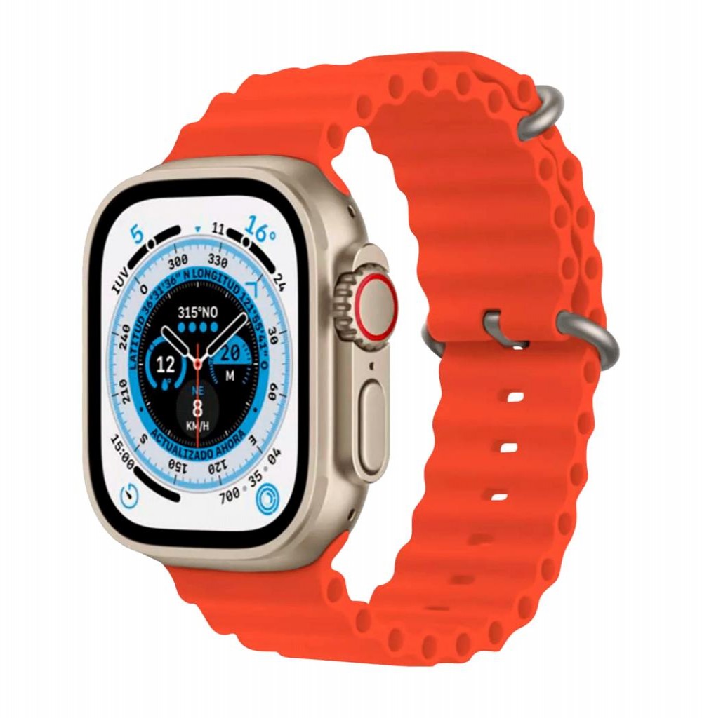 Relógio Blulory Glifo 8 ULTRA 49MM Laranja