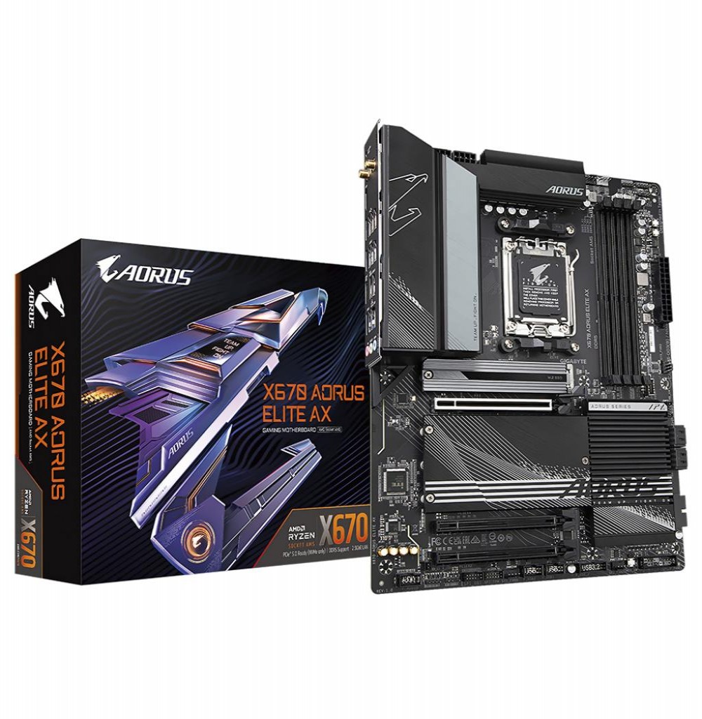 Placa Mae AMD (AM5) GIGABYTE X670 AORUS ELITE AX DDR5
