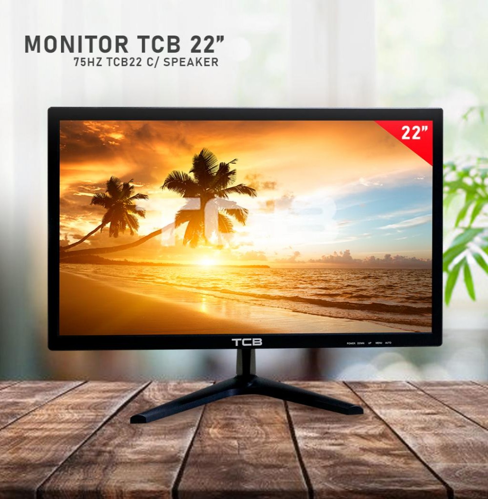 Monitor Led 22" TCB TCB22 C/SPEAKER HDMI/VGA