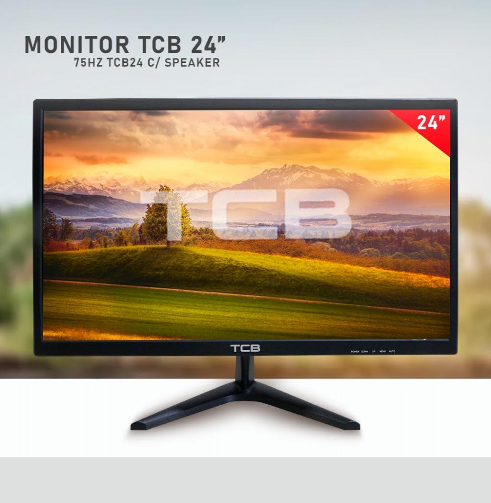 Monitor Led 24" TCB TCB24 C/SPEAKER HDMI/VGA