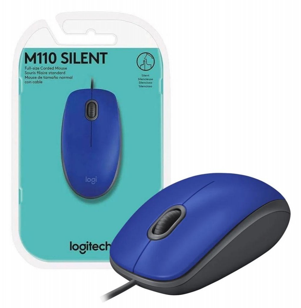 Mouse Logitech M110S Azul 910-006662