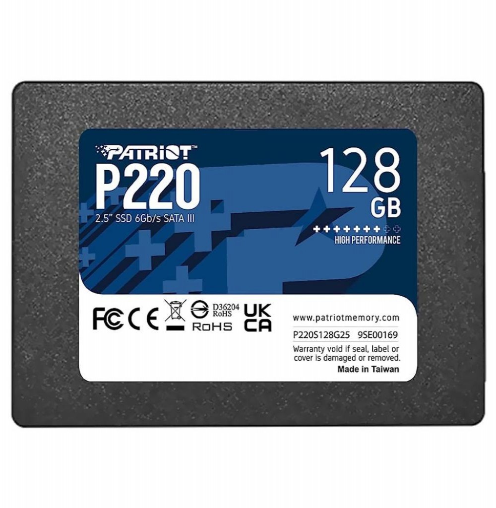 HD SSD SATA3  128GB 2.5" Patriot P220 P220S128G25