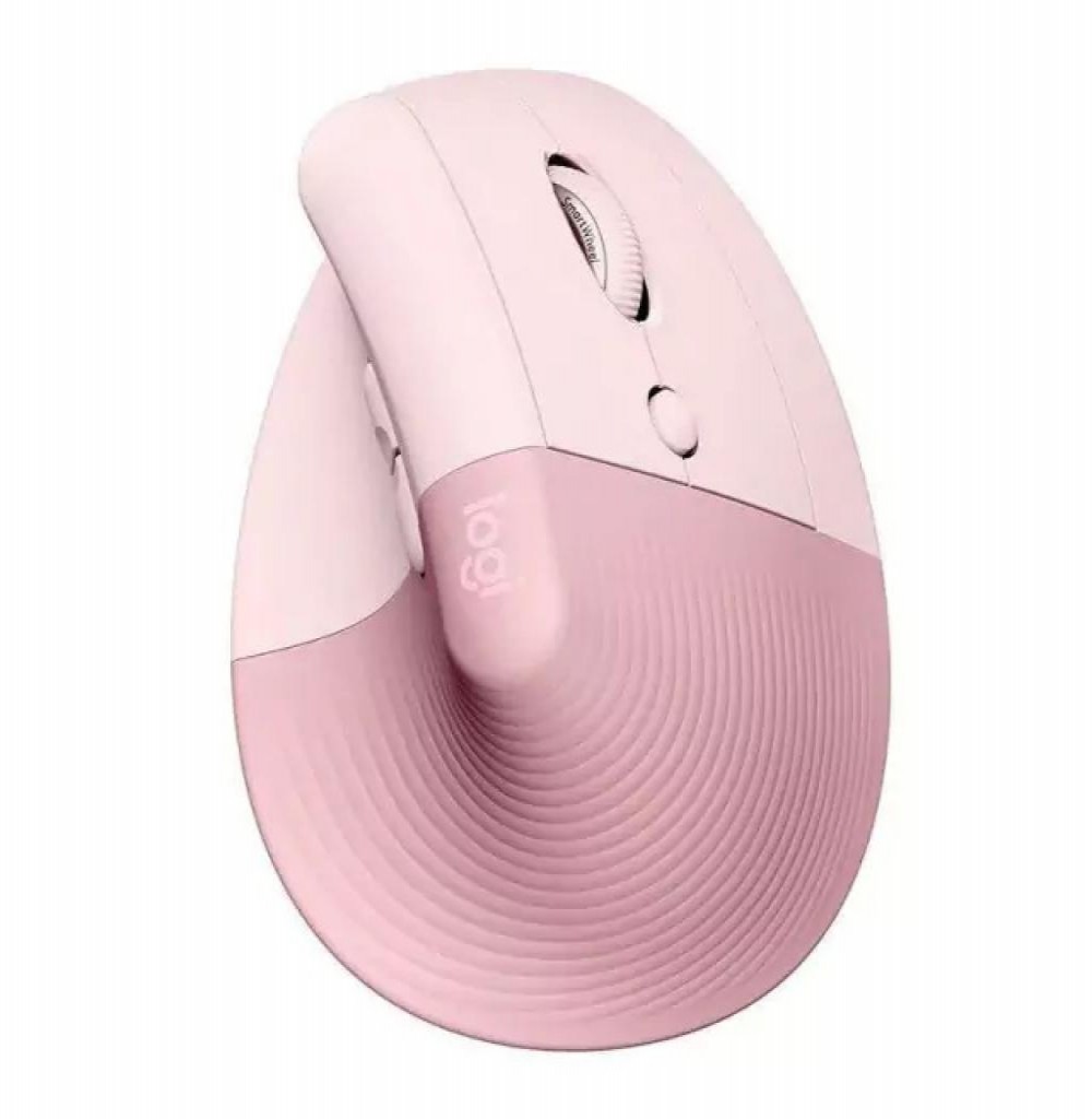 Mouse Logitech Lift Vertical Sem Fio Rosa 910-006472