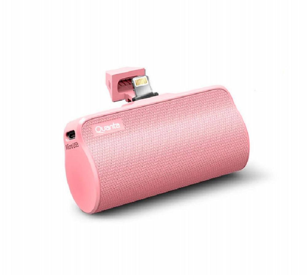 Carregador Portátil QUANTA CPT6600 P/Iphone 3000MAH Rosa