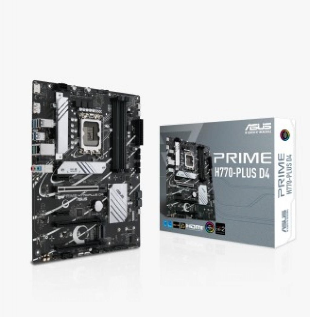 Placa Mae Intel (1700) ASUS H770-PLUS PRIME D4