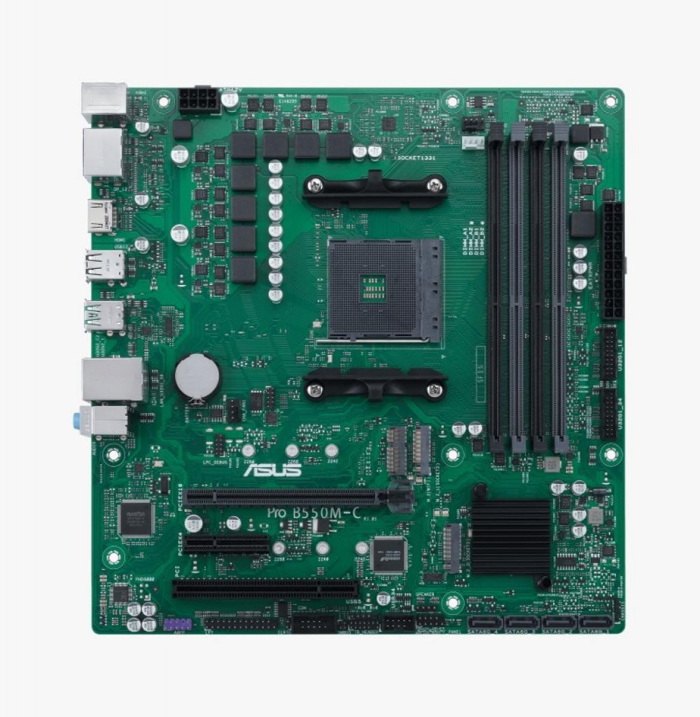 Placa Mae Intel AMD (AM4) ASUS B550M-C/CSM PRO