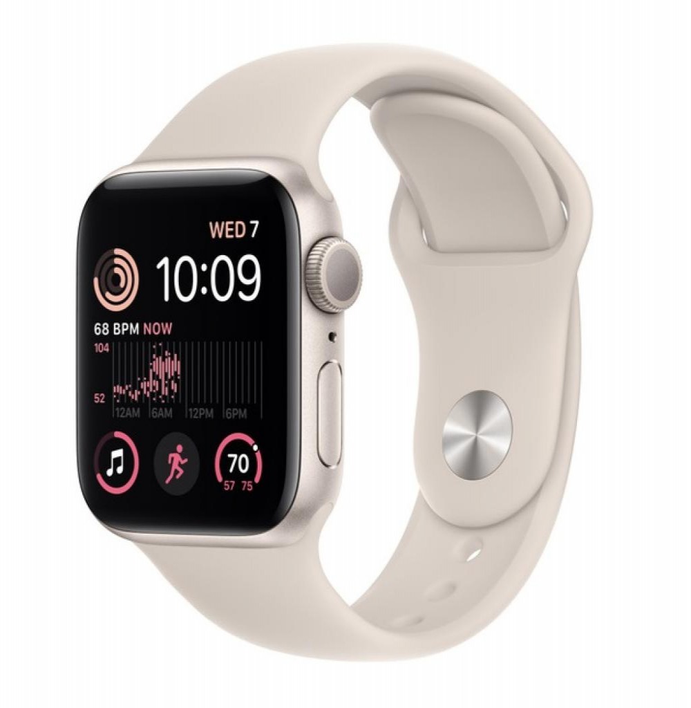 Relógio Apple Se 2 40mm 2022 Mnt33ll/A Starlight S/M