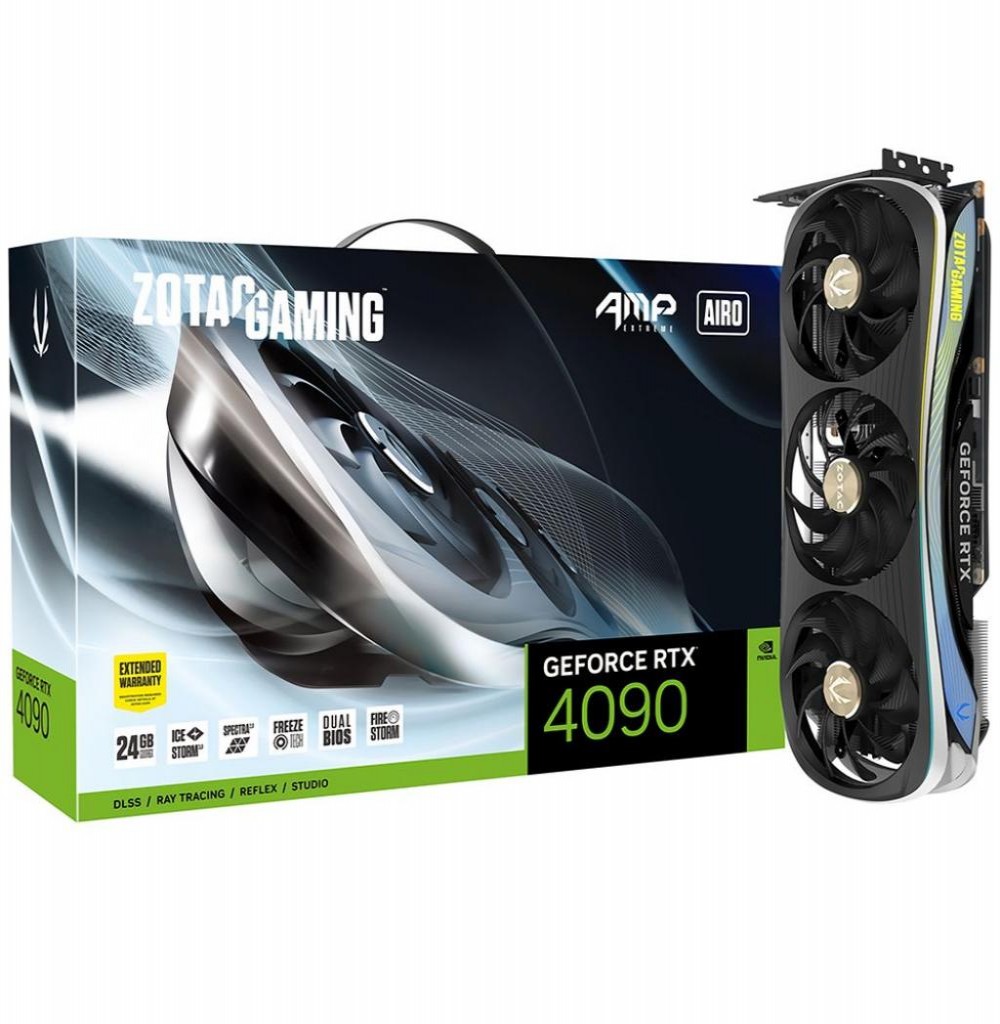 Placa De Vídeo 24gb Exp. Gf-Rtx4090 Zotac Extreme Airo Gaming