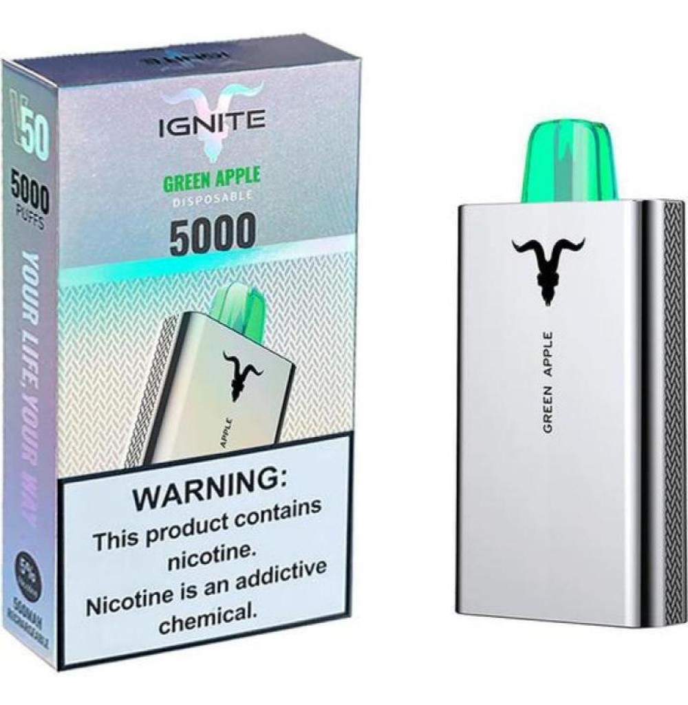 Vape Descartavel Ignite V50 Green Apple*