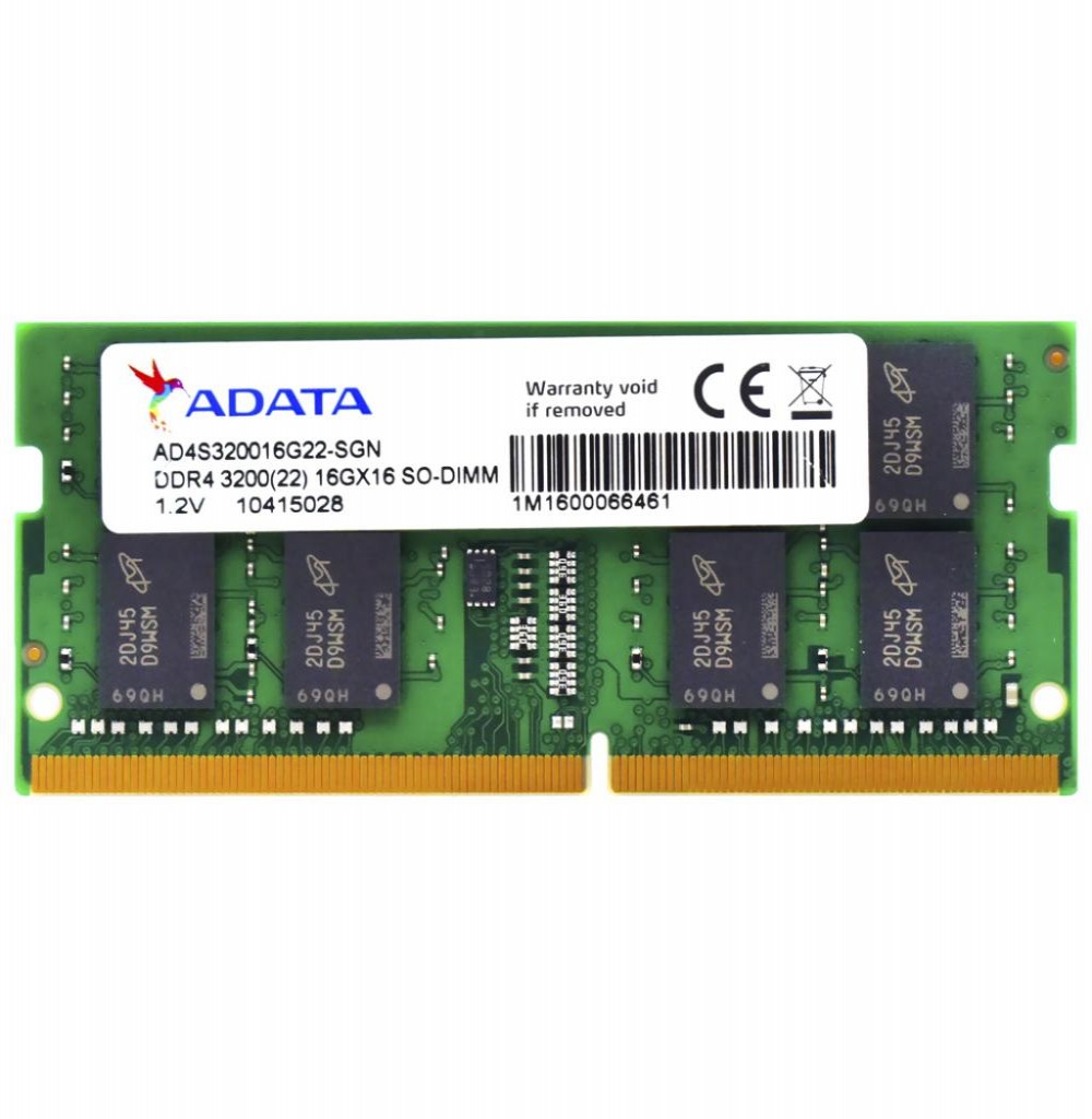Memória P/ Notebook Ddr4 16gb 3200 Adata Ad4s320016g22-Sgn