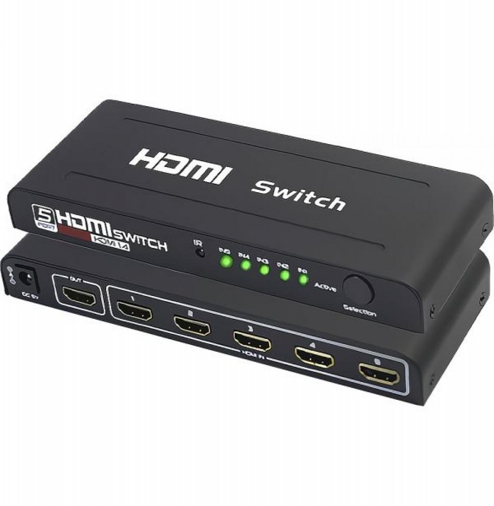 Adaptador Switch Hdmi Satellite 5x1 A-Hd04