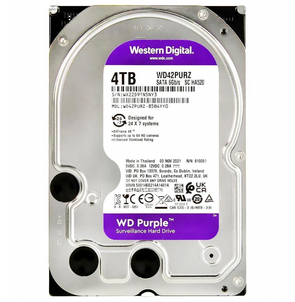 Hd Sata3  4tb Wd Purple Wd43purz