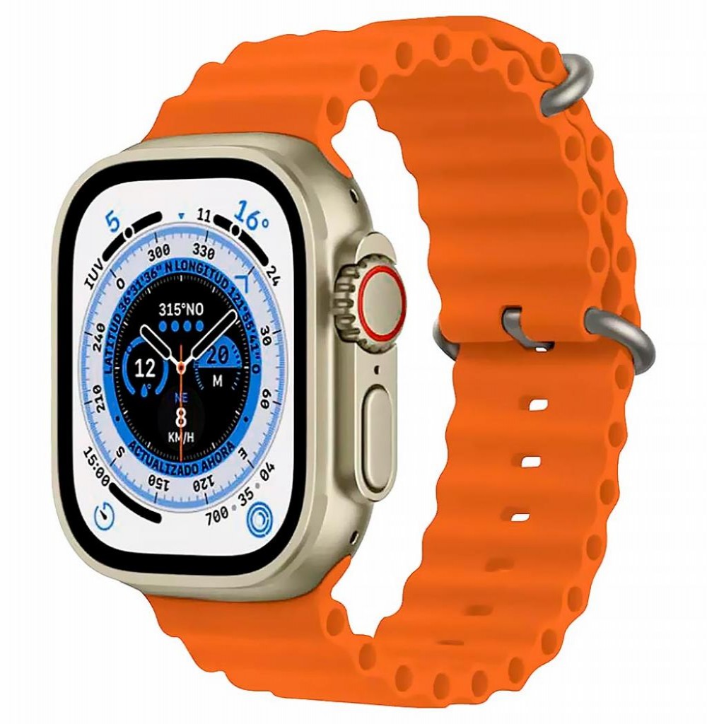 Relógio Blulory Glifo 8 Ultra Light 49mm Laranja