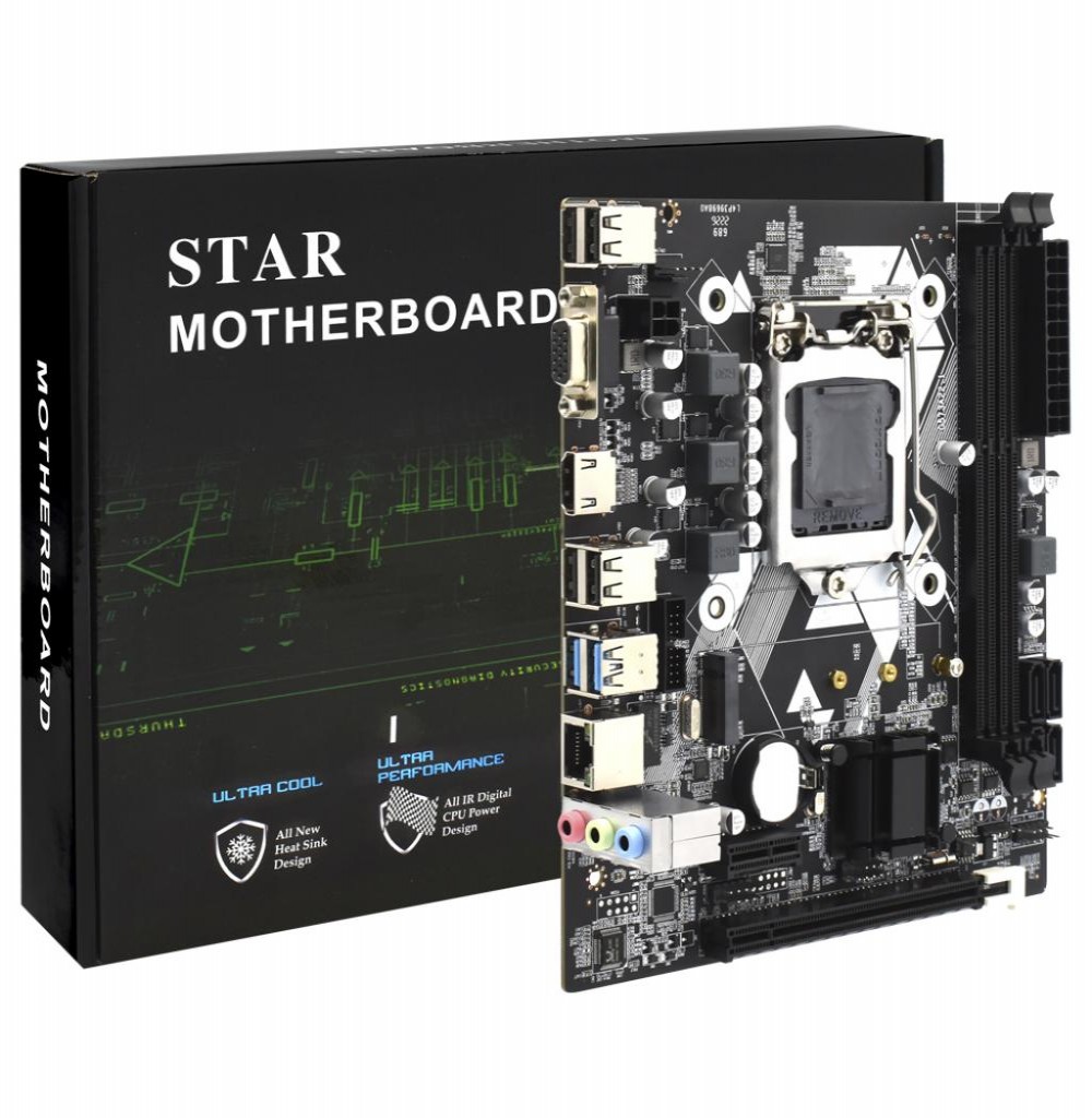 Placa Mãe Intel (1150) Star H81 DDR3 Gigalan/Nvme