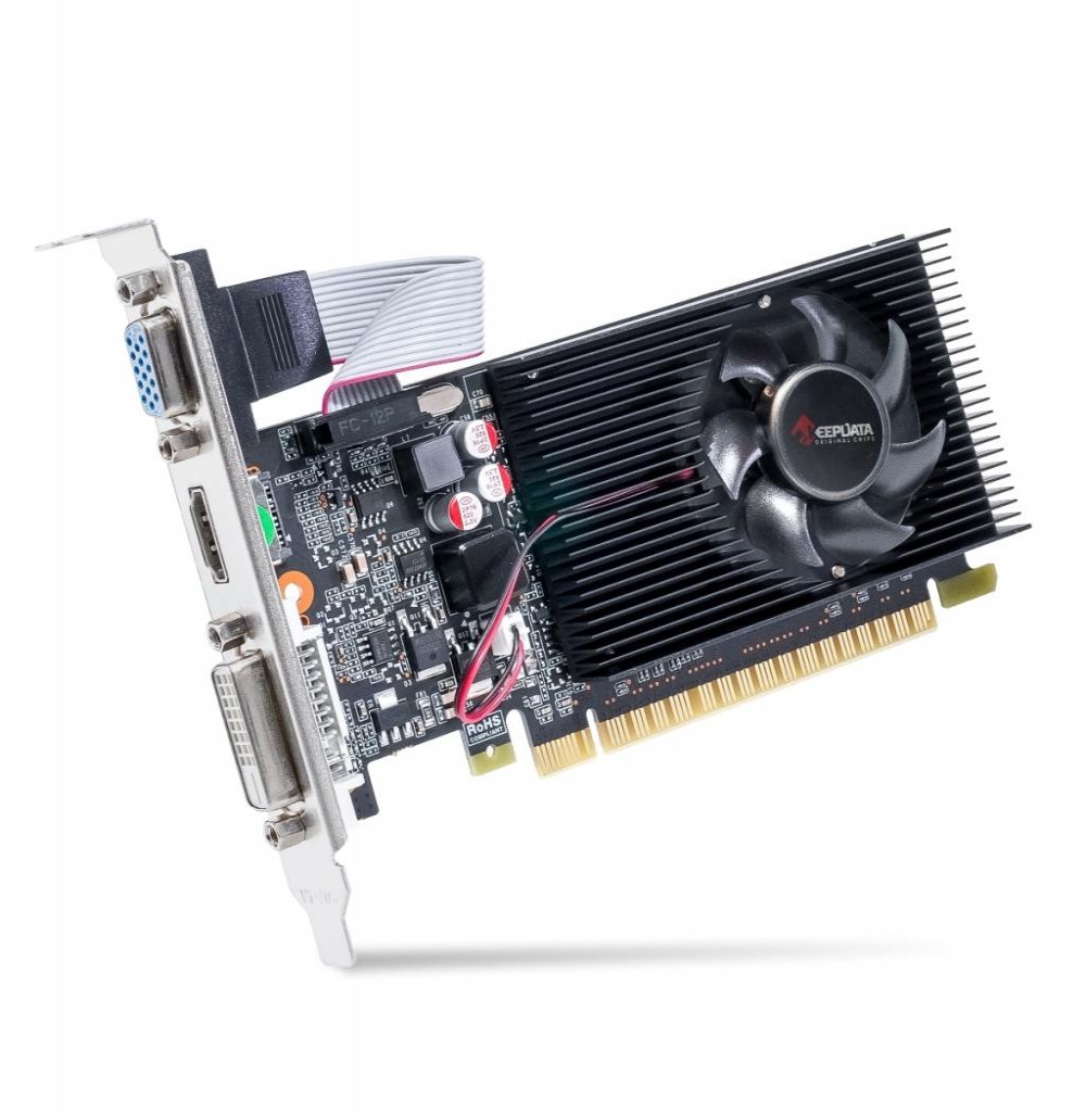 Placa de Vídeo  1GB EXP. GF-GT210 Keepdata DDR3 64bits KDGT210-1GD3/64