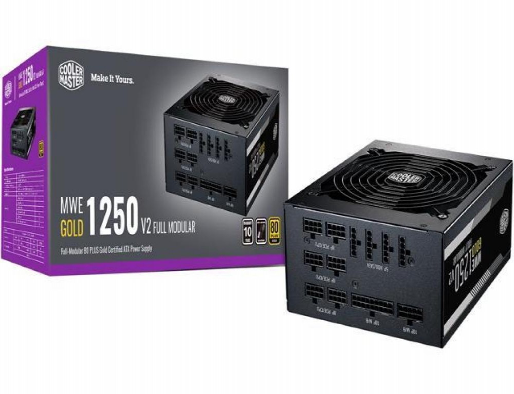 Fonte 1250w Cooler Master V2 Gold 80+ Fm (MPE-C501-AFCAG-3U2)