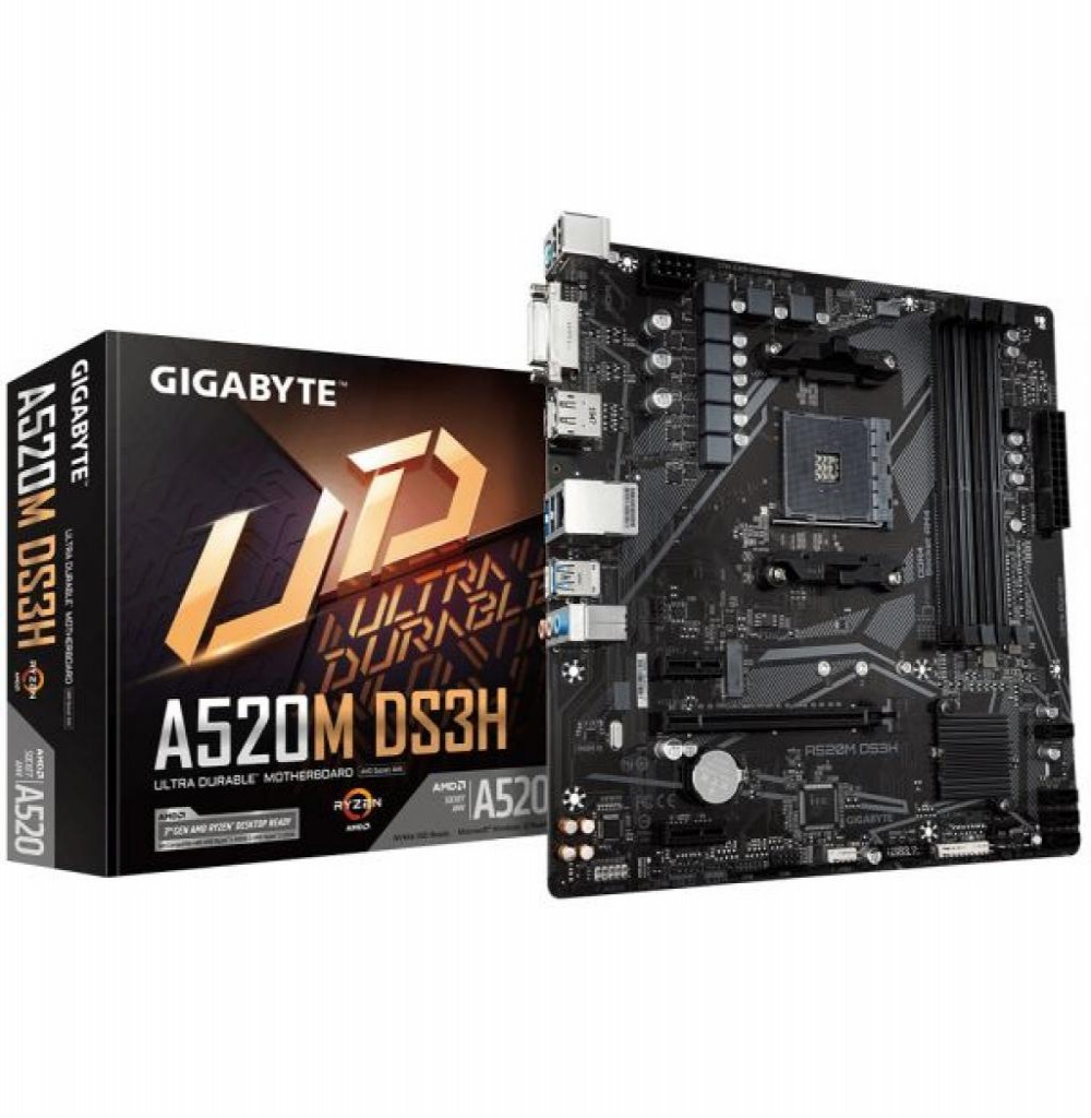 Placa Mãe AMD (AM4) Gigabyte A520M DS3H