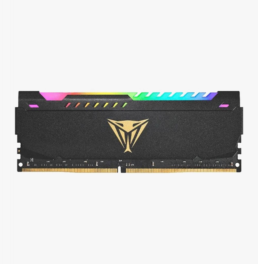 Memória DDR4-16GB 3200 Patriot Viper Steel Black RGB (PVSR416G320C8) Memória DDR4-16GB 3200 Patriot Viper Steel Black RGB (PVSR416G320C8)