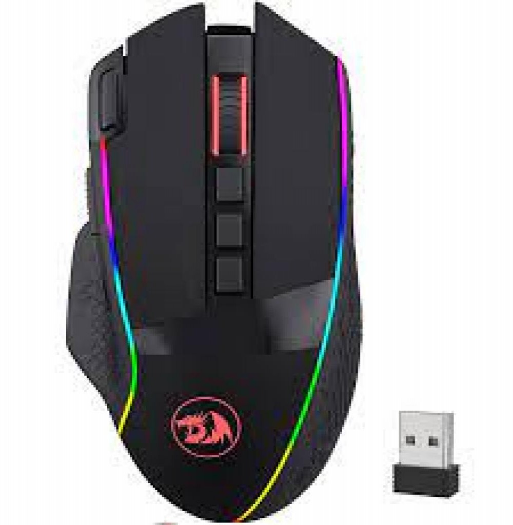 Mouse Redragon M991 RGB Enlightenment Bt Wireless Preto