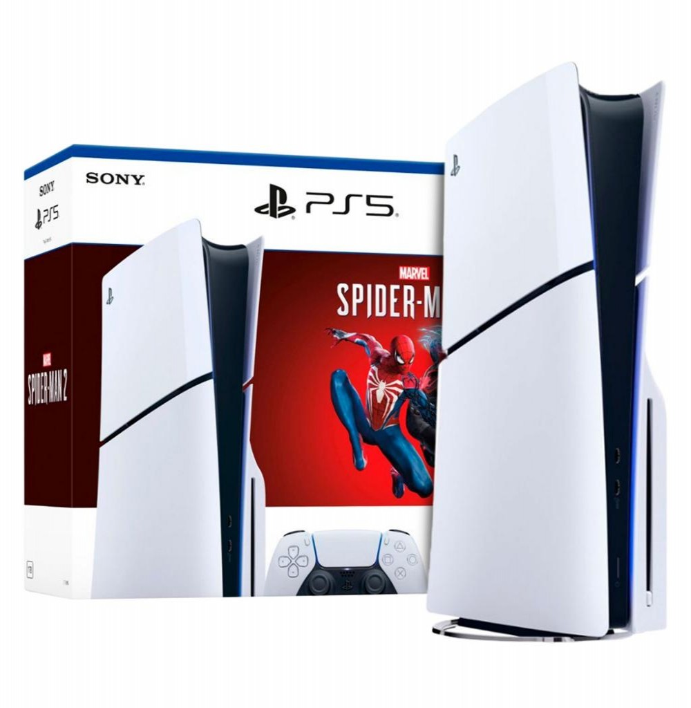 Console Playstation 5 1TB 8K CFI-2015A + Jogo Spider Man 2 2v (Slim) 