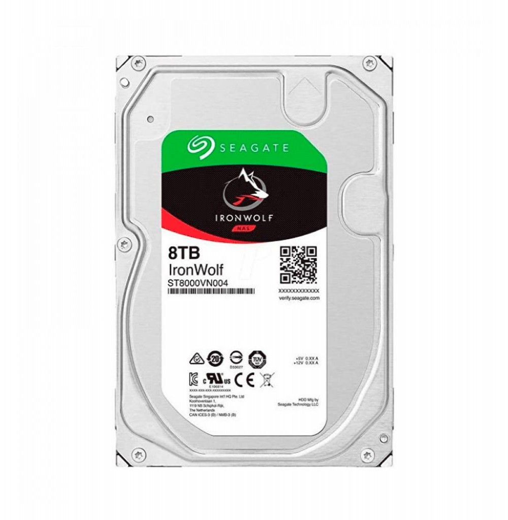 HD SATA3  8TB Seagate Ironwolf Nas ST8000VN004