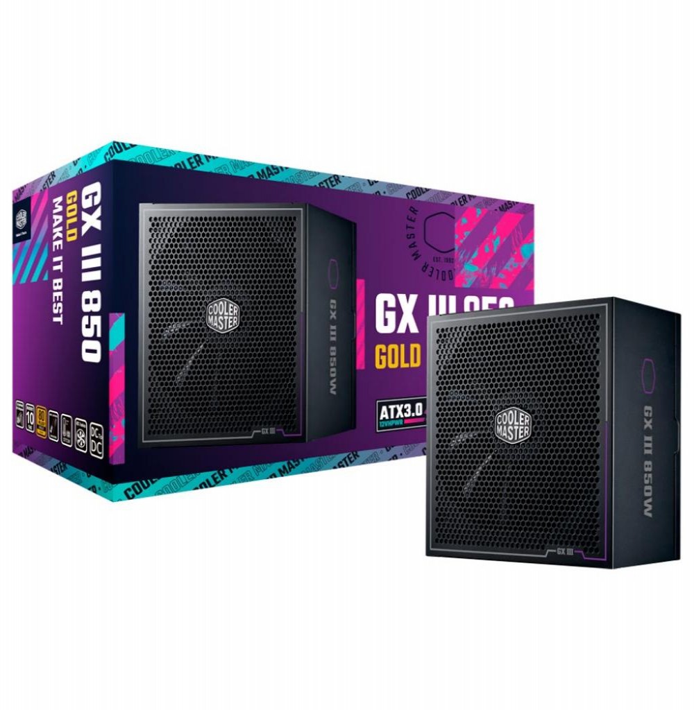 Fonte 850w Cooler Master GX3 850 Gold Modular (MPX-8503-AFAG-BUS)