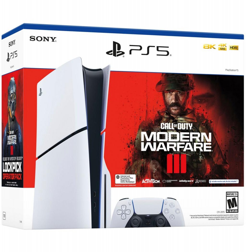 Console Playstation 5 1TB 8K CFI-2015A 8K + C.Duty War III 2v