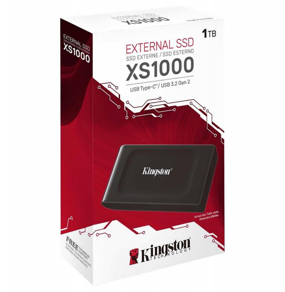 HD Externo  1TB Kingston XS1000 (SSD) SXS1000/1000G