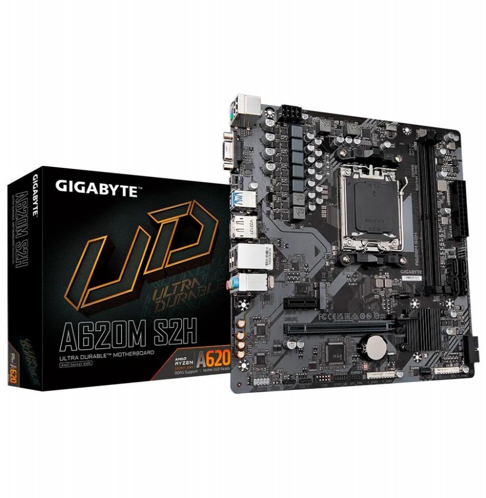 Placa Mãe AMD (AM5) Gigabyte A620M S2H DDR5