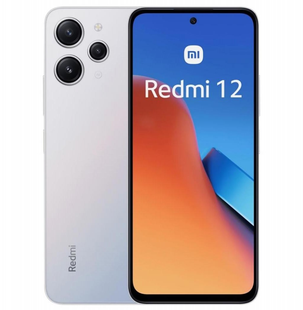 Celular Xiaomi Redmi 12 8/256GB  Prata (Global) Slim Box