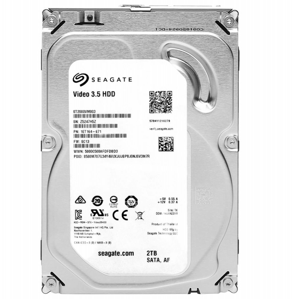 HD SATA3  2TB Seagate ST2000VM003 Pull 