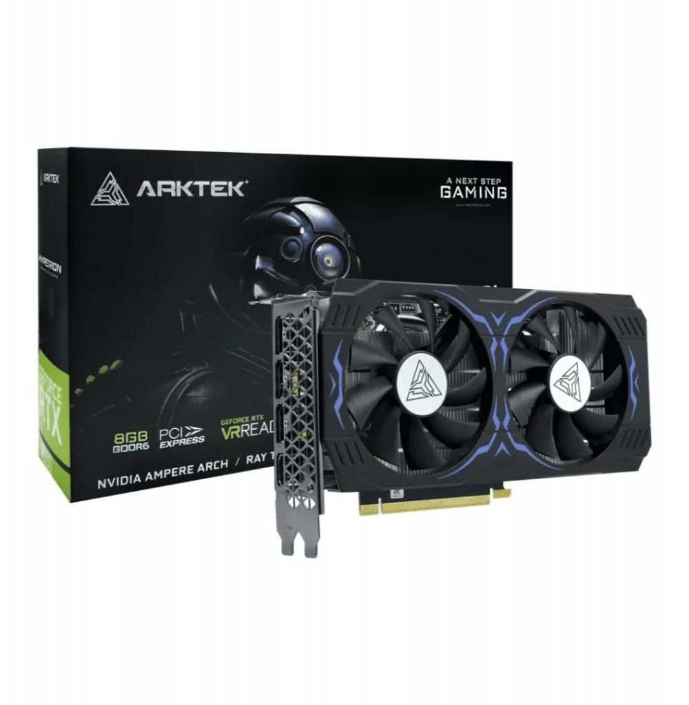 Placa De Vídeo 8GB Exp. GF-RTX3050 Arktek AKN3050D6S8GH1