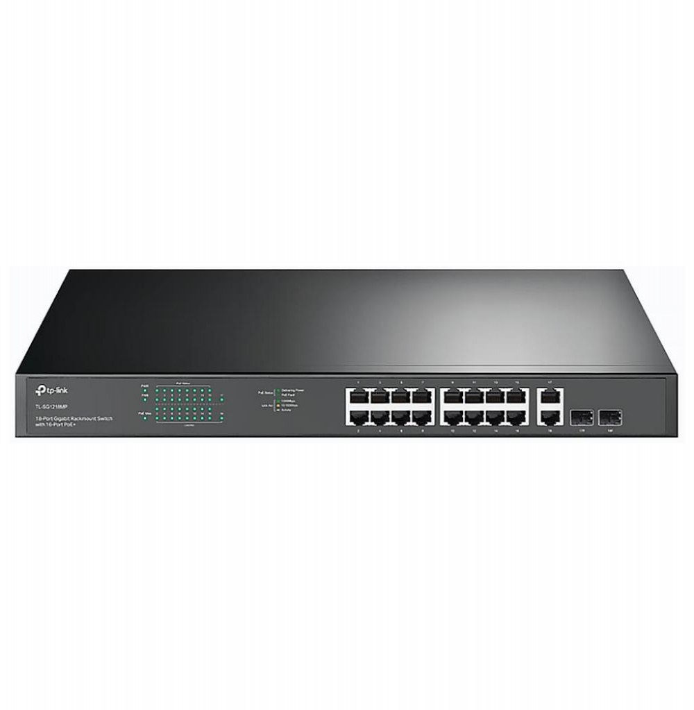 Hub 18 Portas Tp-Link TL-SG1218MP 16 Poe+ Rack