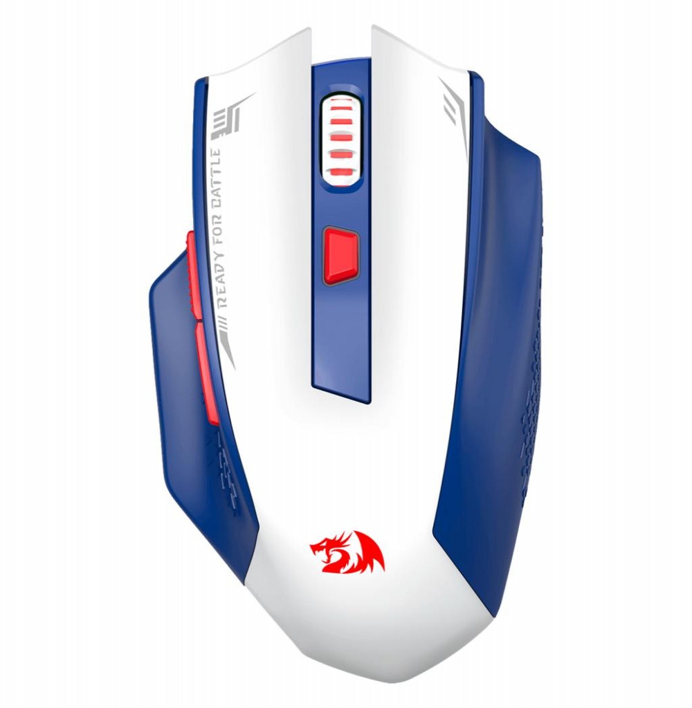 Mouse Redragon Woki M994WBR Branco/Azul S/Fio