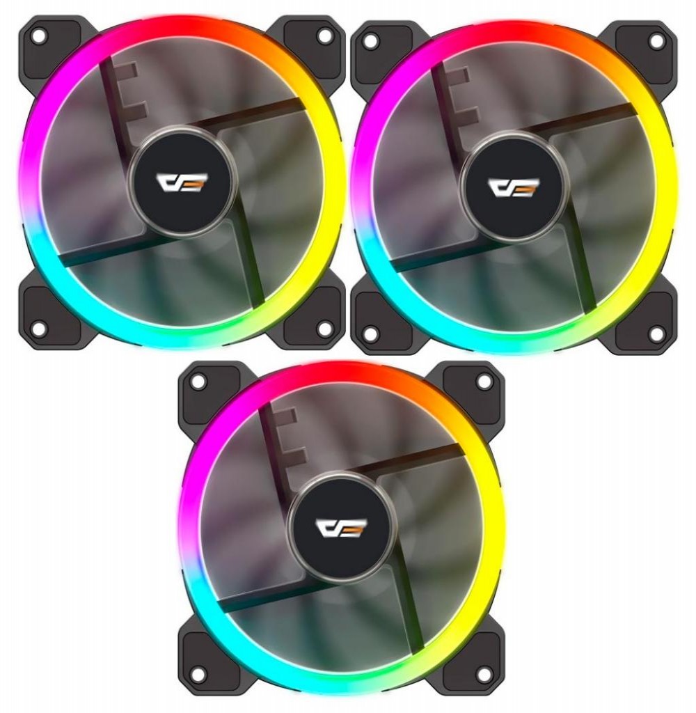 Cooler Gabinete Darkflash DR11 RGB Kit C/3