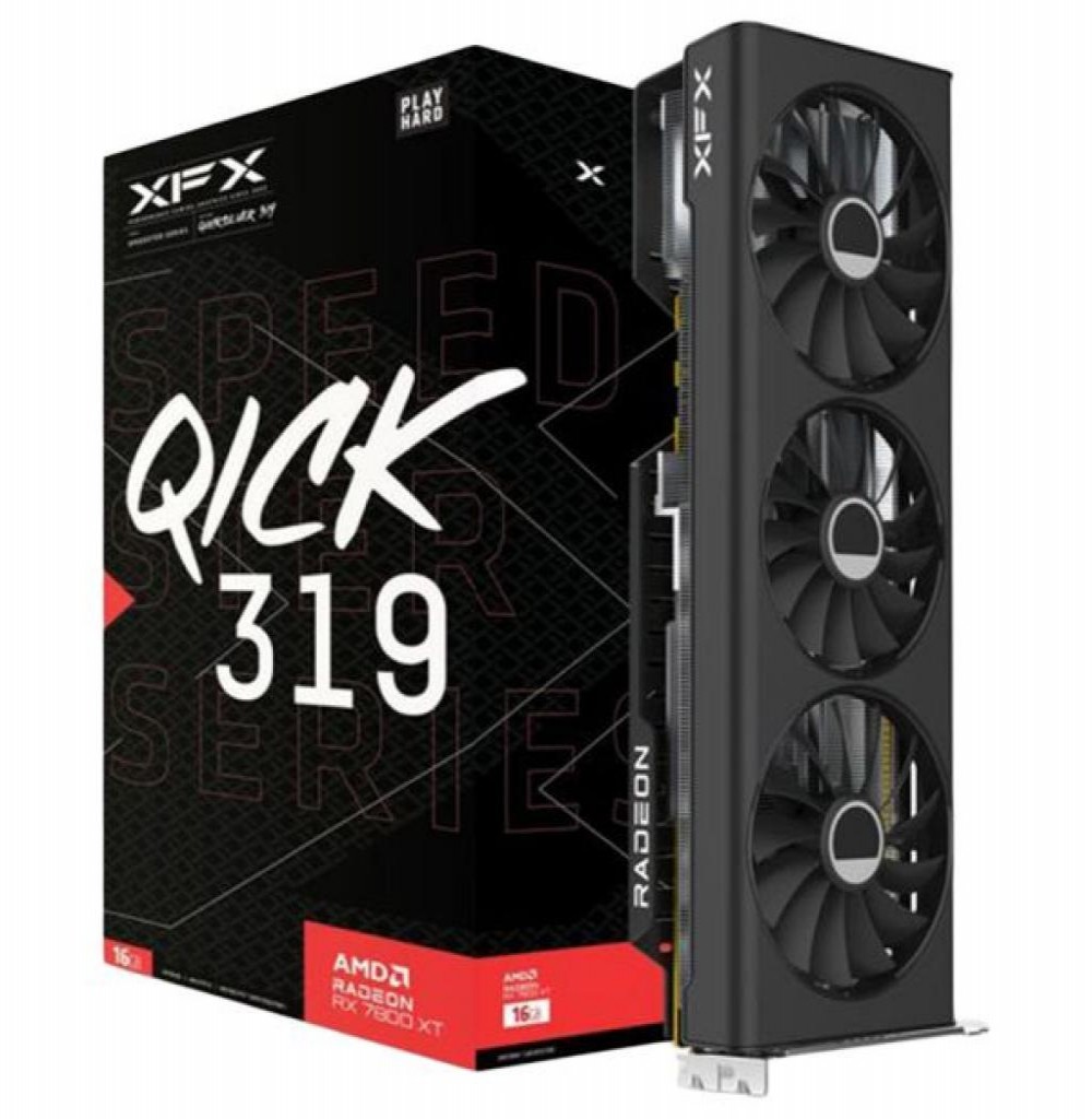 Placa de Vídeo 16GB Exp. Rx-7800 Xt Xfx Speedster Qick 319