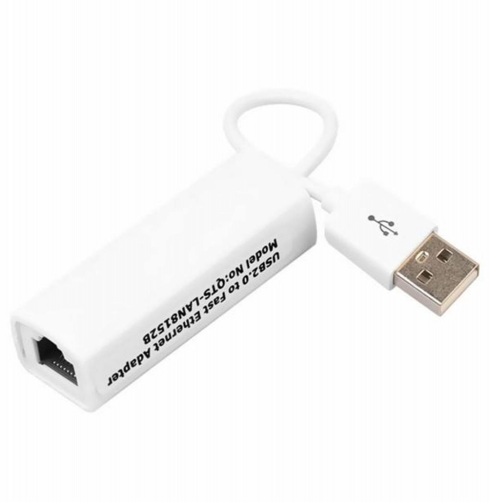 Adaptador Usb/Rede Rj45 HLD QTS-LAN8152B Branco 