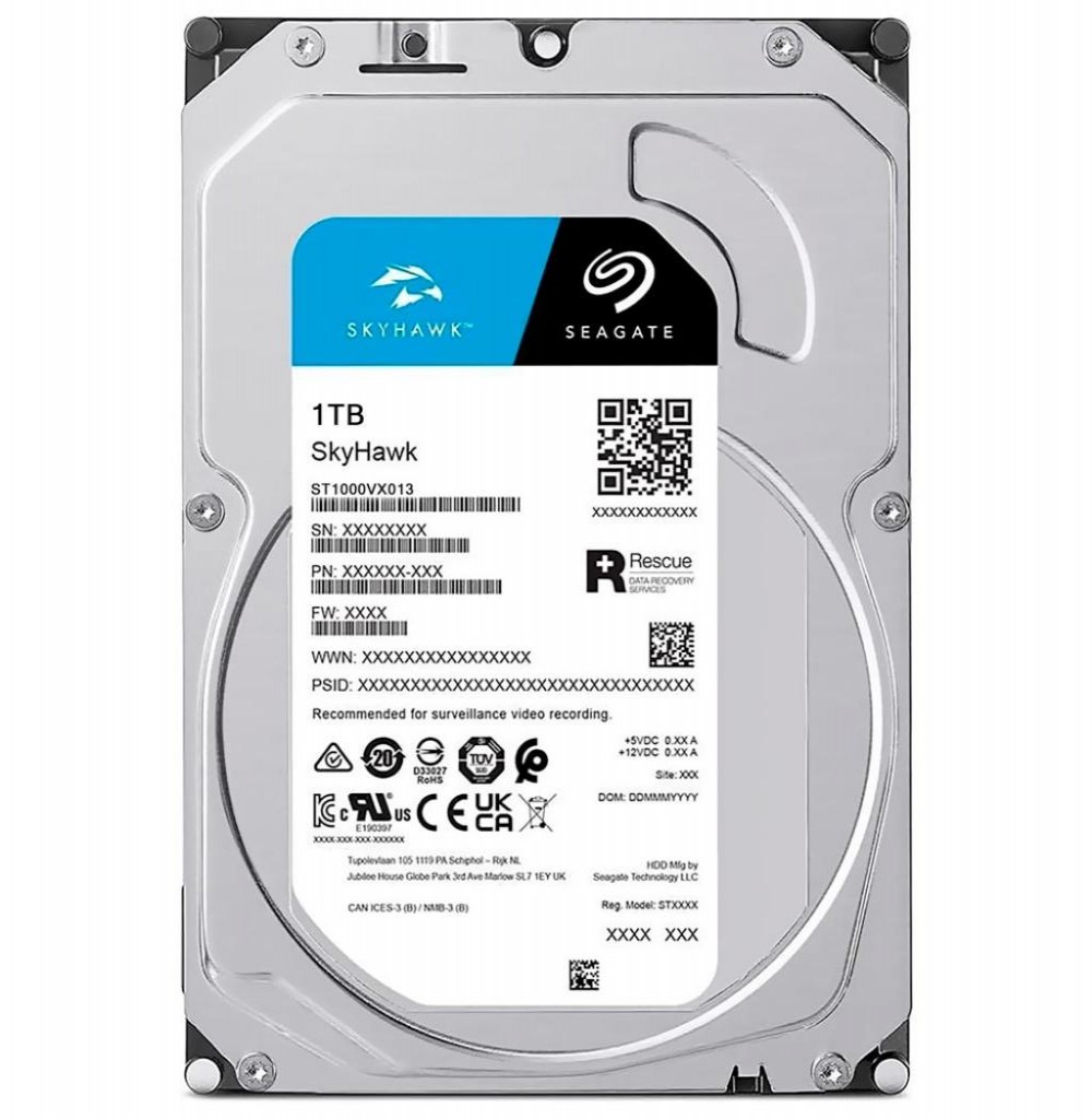 HD SATA3  1TB Seagate Skyhawk ST1000VX013